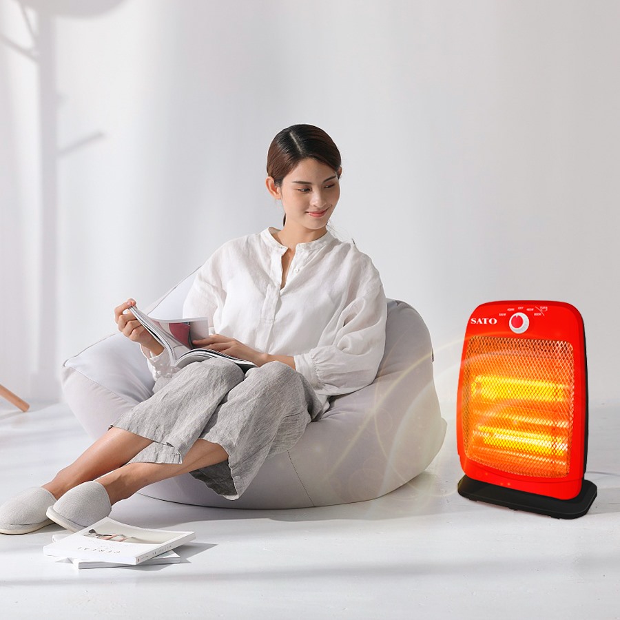 Quạt sưởi 2 bóng 800W Sato QS2BD / ST-QS2BT