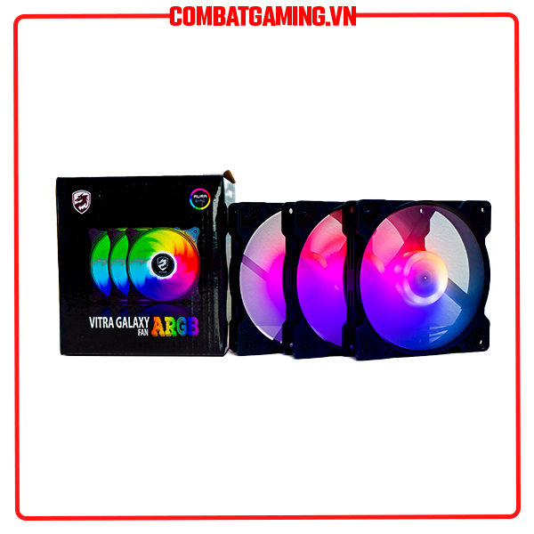 Kit 5 Fan Vitra Galaxy ARGB Aura Sync (5 Fan + Hub + Controller)