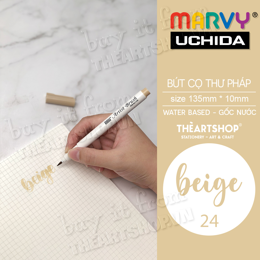 [THEARTSHOP] Bút đầu cọ thư pháp màu nước MARVY Artist Brush - Autumn series