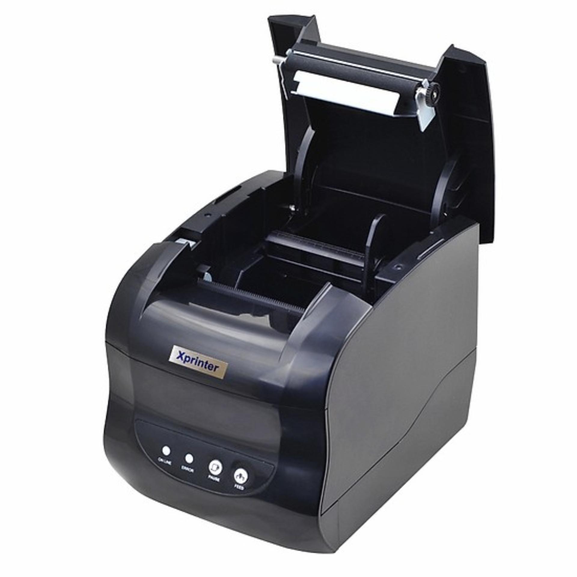 Máy in tem nhãn mã vạch XPrinter XP-365B (khổ 80mm, in nhiệt)