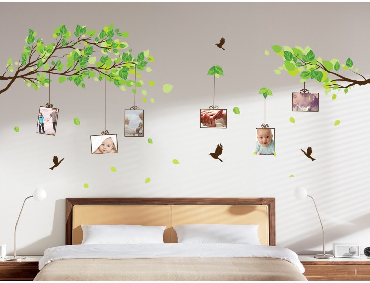 [HCM]Decal dán tường khung ảnh cành cây DCX023 (80 x 150cm)