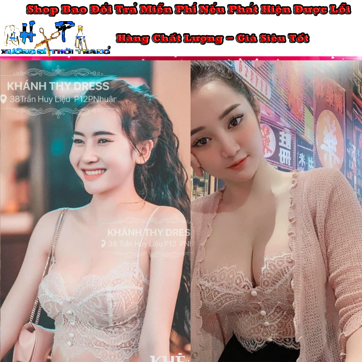 [HCM]áo hai dây ren không có mút ngực A17