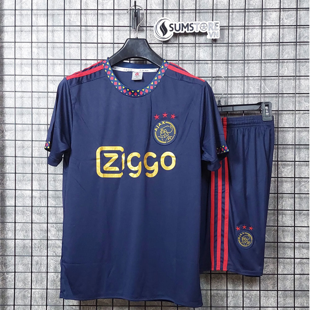 Áo Đấu Bóng Đá CLB Ajax Amsterdam Xanh đen - Bộ Đồ Đá Banh 2022