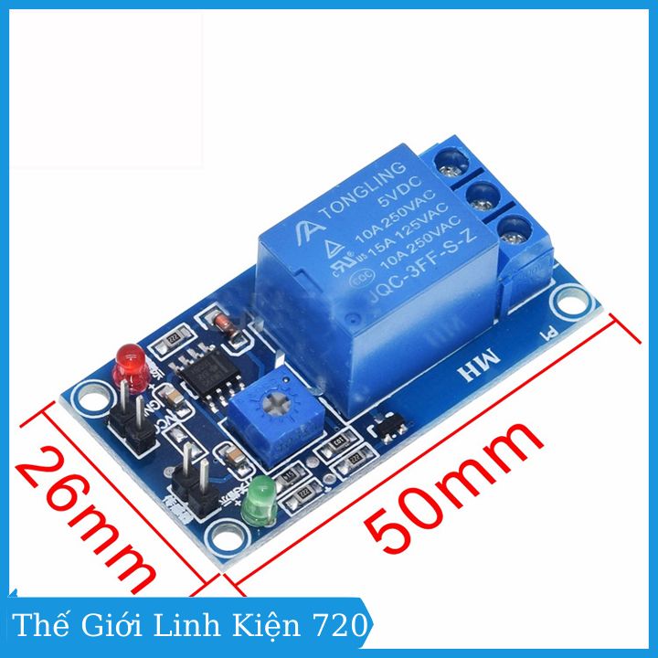 Module điều khiển relay bằng cảm biến mưa -5vdc