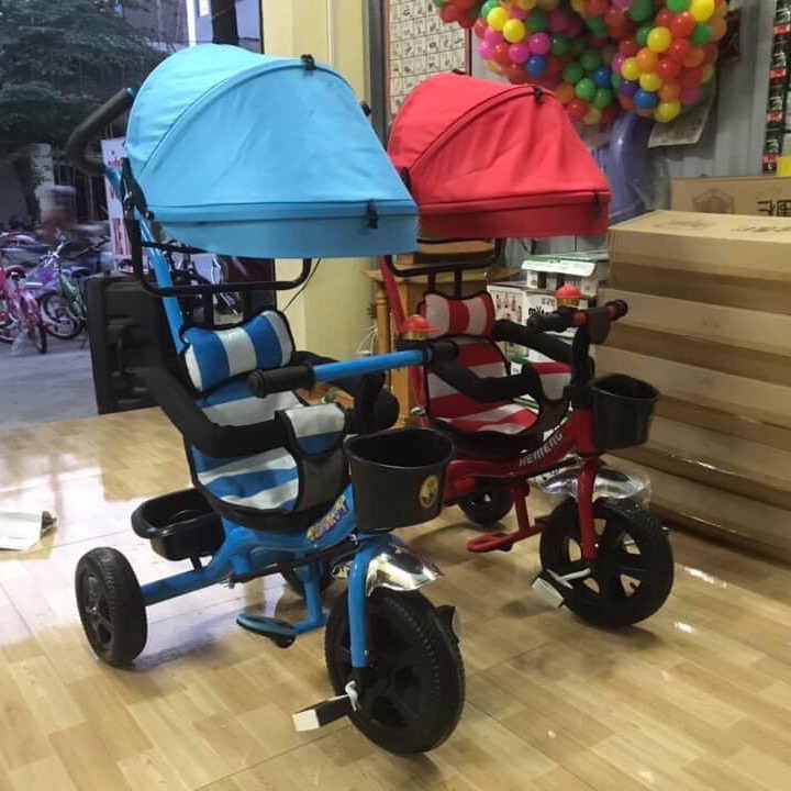 Xe đẩy 3 bánh có mái che cao cấp