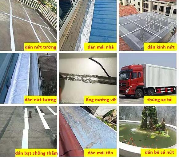 10M BĂNG DÍNH BẠC SIÊU DÍNH CHỐNG THẤM