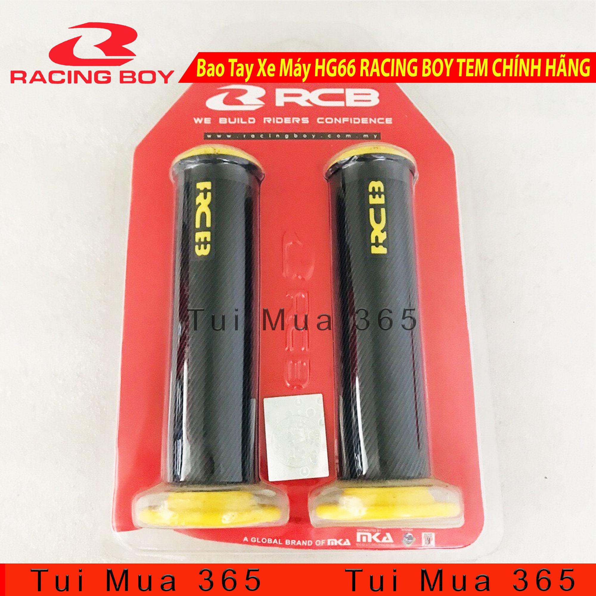[HCM]Bao Tay Xe Máy HG66 RACING BOY ( Đỏ Xanh Vàng Xám Đen )