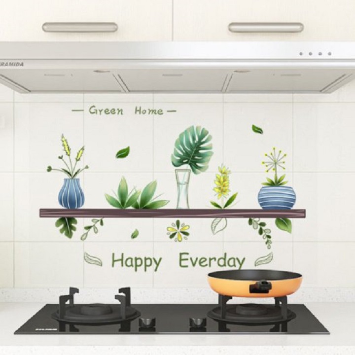 Decal dán bếp 3D Kích thướt 60x90 cm