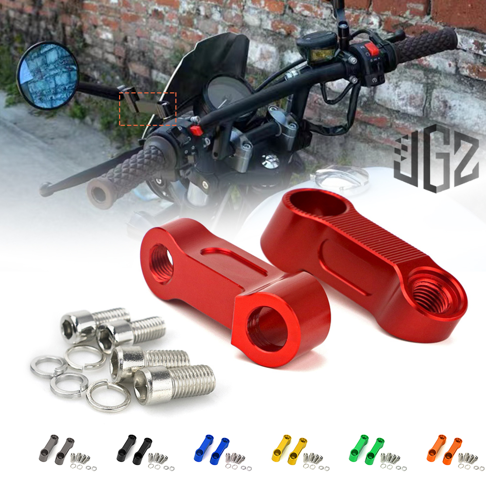 M8 M10 Motorcycle CNC Rear Mirror Adapter Riser Bracket Holder Accessory Universal for HONDA KTM
