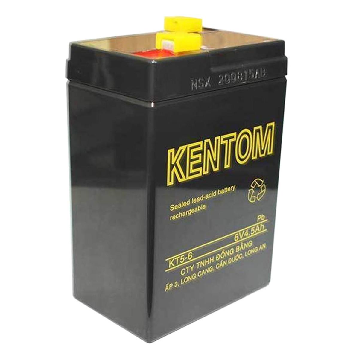 Bình ắc quy khô 6V5Ah Kentom (Đen)