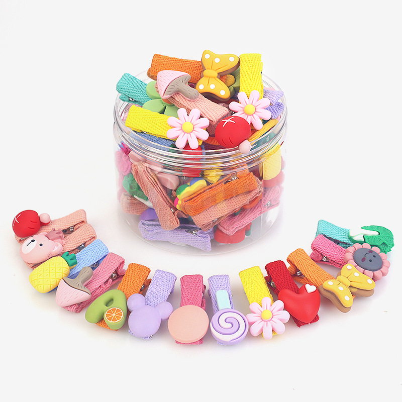 Set 10-20 Kẹp Tóc Nhiều Hình Đáng Yêu Cho Bé Gái