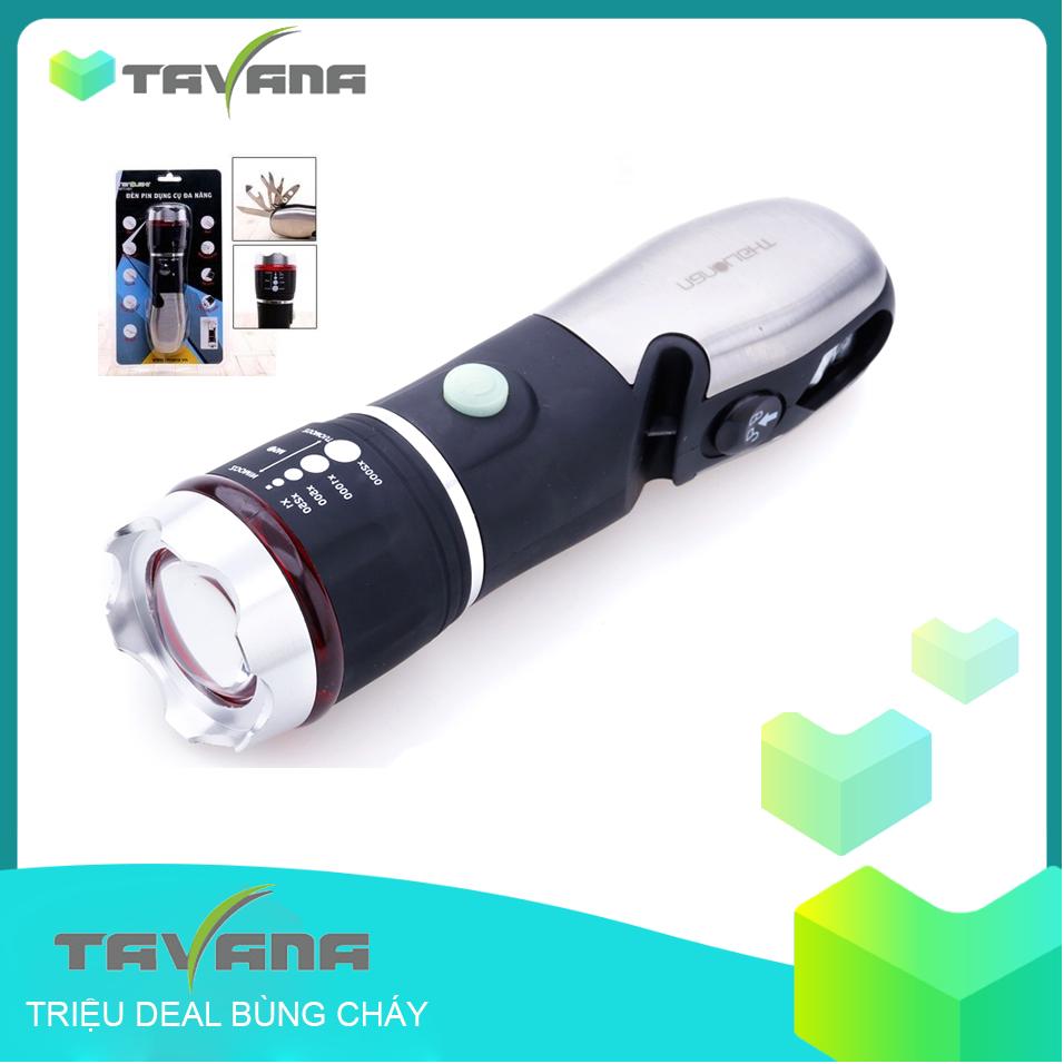 Đèn pin Led Dụng cụ đa năng Nanolight MTT-001 (Đen phối Bạc)