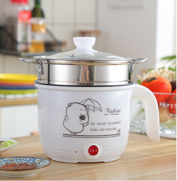 CA NẤU MÌ KIÊM NỒI LẨU MINI CÓ TẶNG KÈM XỬNG HẤP CAO CẤP - CA NẤU MÌ VỚI THIẾT KẾ SANG TRỌNG CHUẨN HÀNG XUẤT NHẬT - CHỐNG DÍNH KHÔNG GỈ