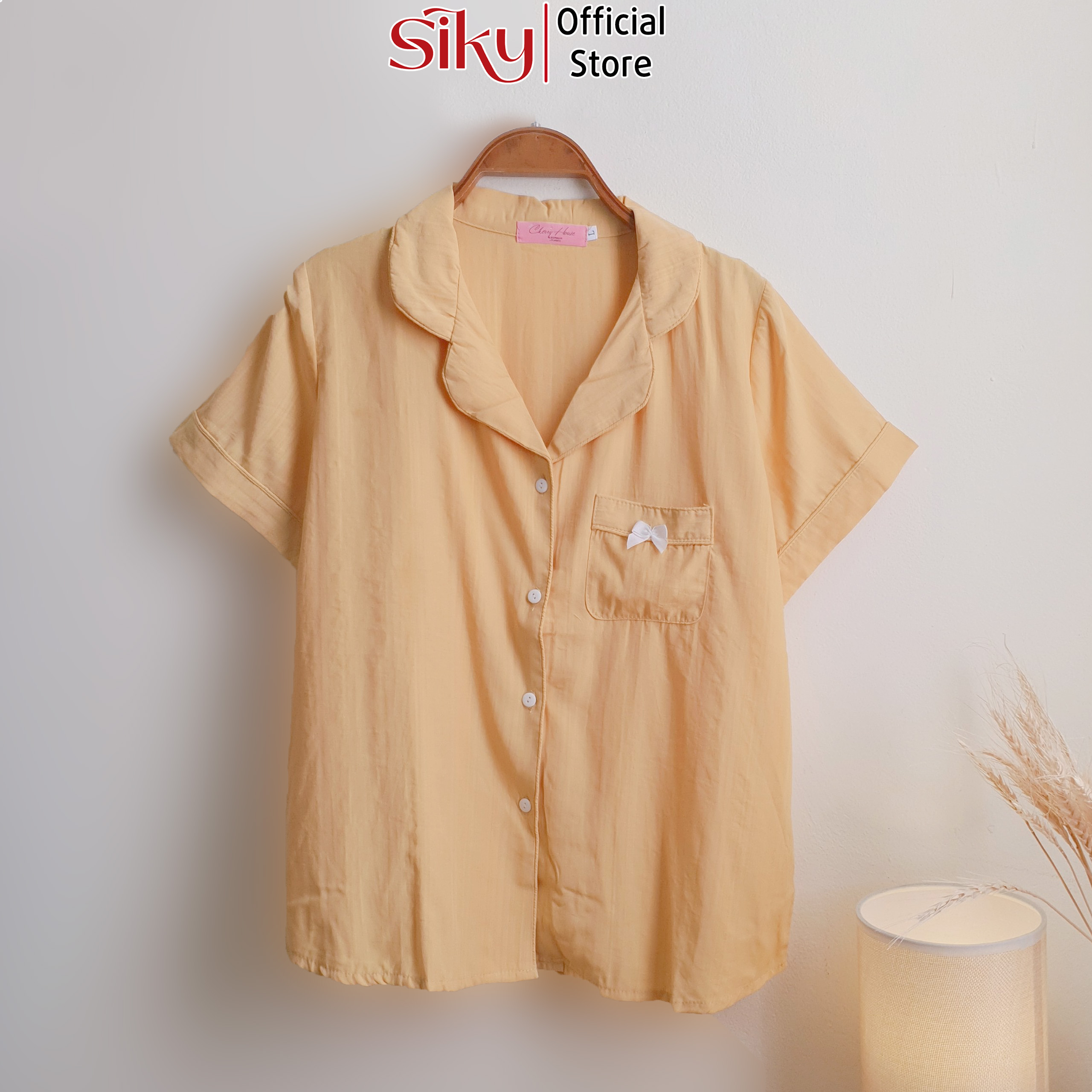 Bộ pijama nữ chất đũi lụa cao cấp SIKY BNN