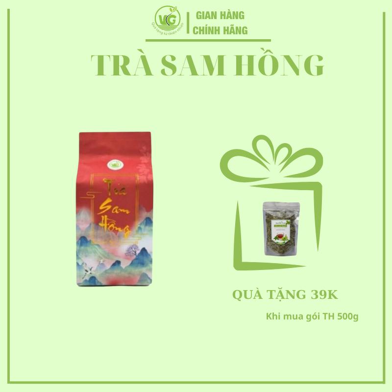 Trà Sam Hồng THƯỢNG HẠNG mua 1 gói 500gr tặng 1 gói trà cỏ ngọt , trà sâm hồng thanh lọc mát gan , ngủ sâu giấc , tra sam hong giảm đau dạ dày diệt khuẩn hP