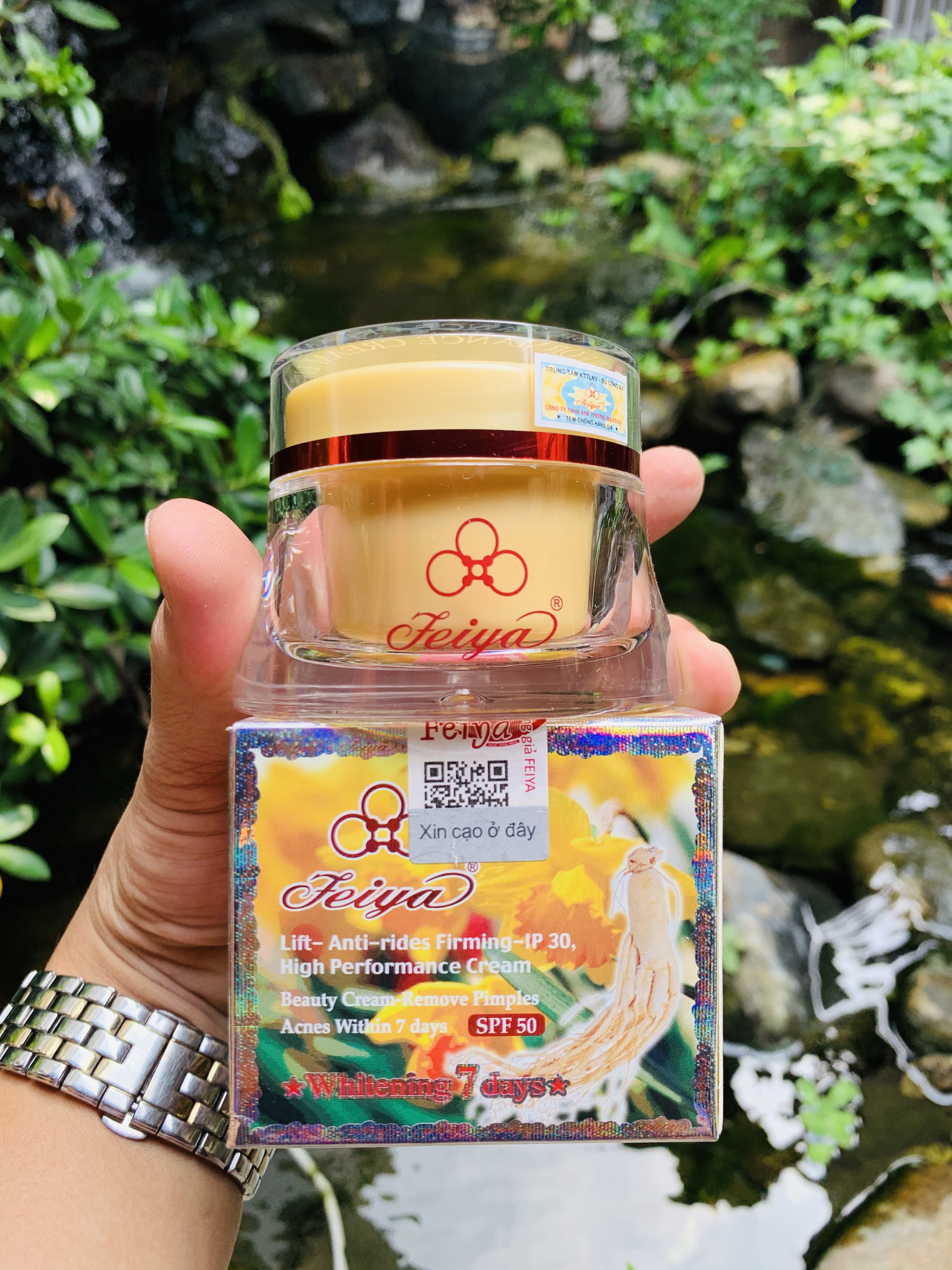KEM DƯỠNG TRẮNG DA FEIYA TINH CHẤT NHÂN SÂM ĐỎ 50G