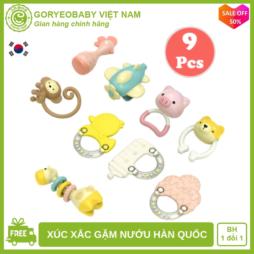 [FreeshipMAX] Set đồ chơi xúc xắc gặm nướu cho bé chính hãng Goryeo Baby Hàn Quốc an toàn, phát triển kỹ năng cho bé - Timikid Store - đồ chơi cho bé, đồ chơi thông minh, đồ chơi cho trẻ sơ sinh_TIMIKID STORE