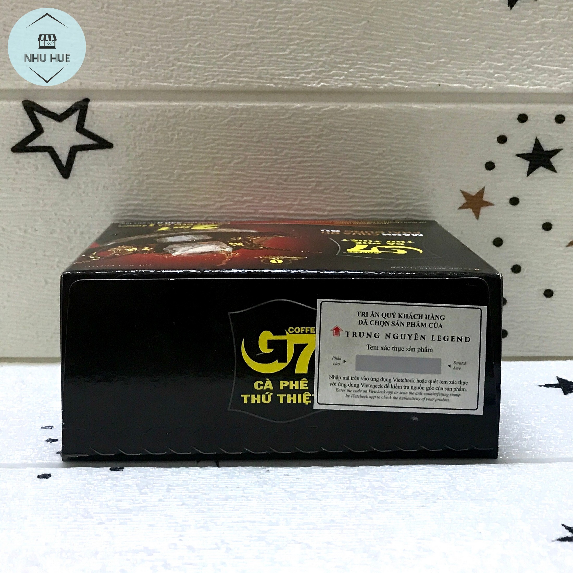 Cà phê đen hòa tan Trung Nguyên G7 2 in 1 (hộp 15 gói x 16g)