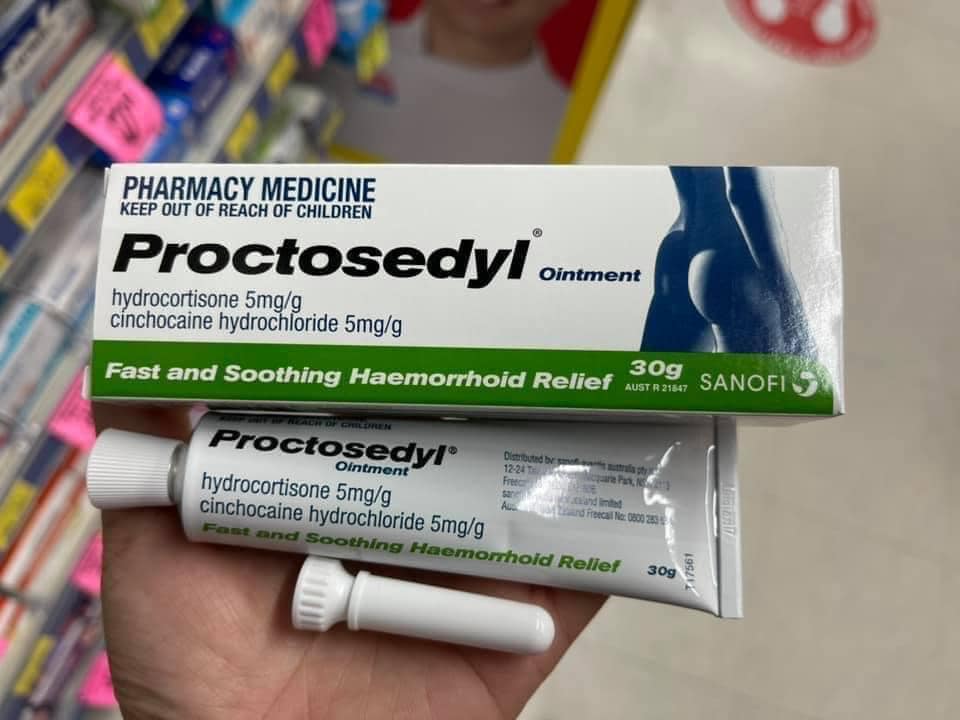 Bill Úc Kem trĩ Proctosedyl Ointment 30g