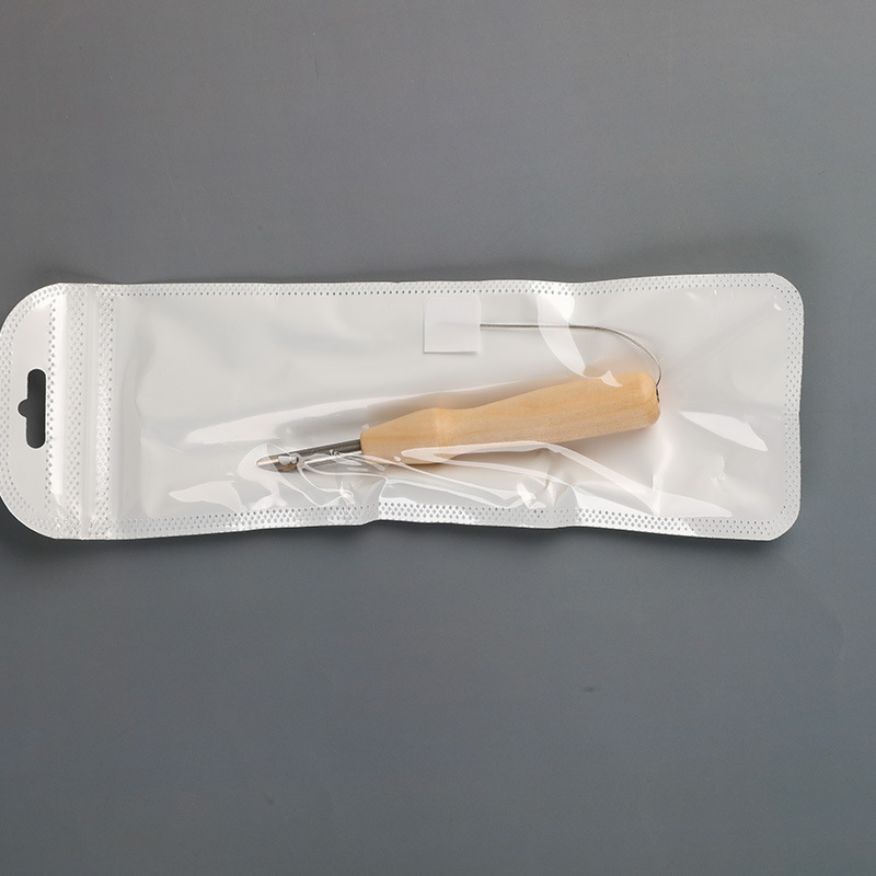 Bút gỗ thêu len xù punch needle tools và bút đỏ đơn giản làm thêu nổi từ sợi len