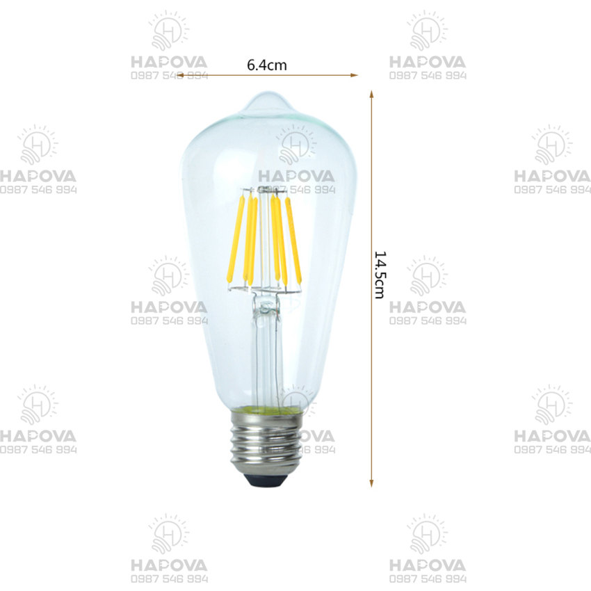 Bóng đèn led, bóng đèn trang trí HAPOVA XINKA ST64 4W