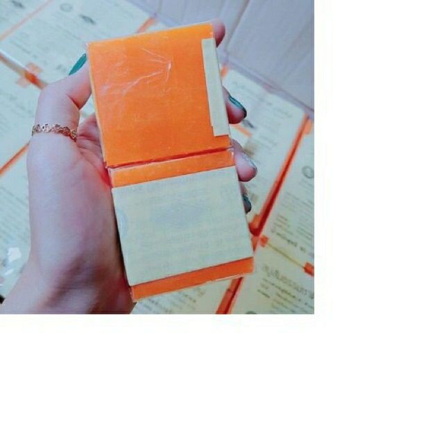 [ HOT ] Lố 12 Cục Xà Phòng Nghệ Cam Thái Lan