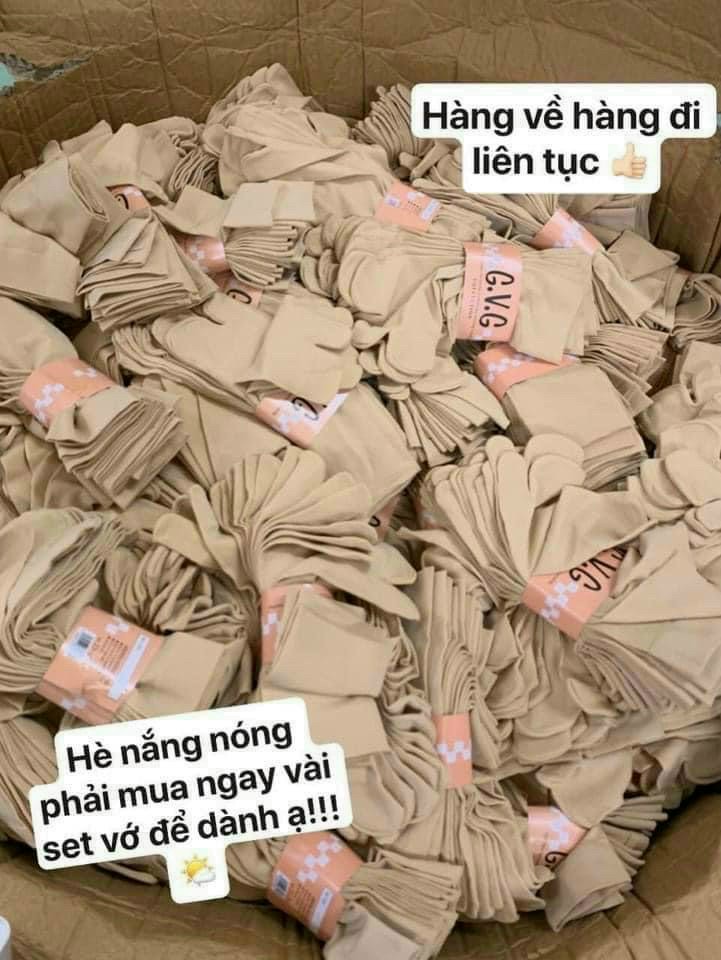 Set 5 đôi vớ tất da 2 ngón chống nắng
