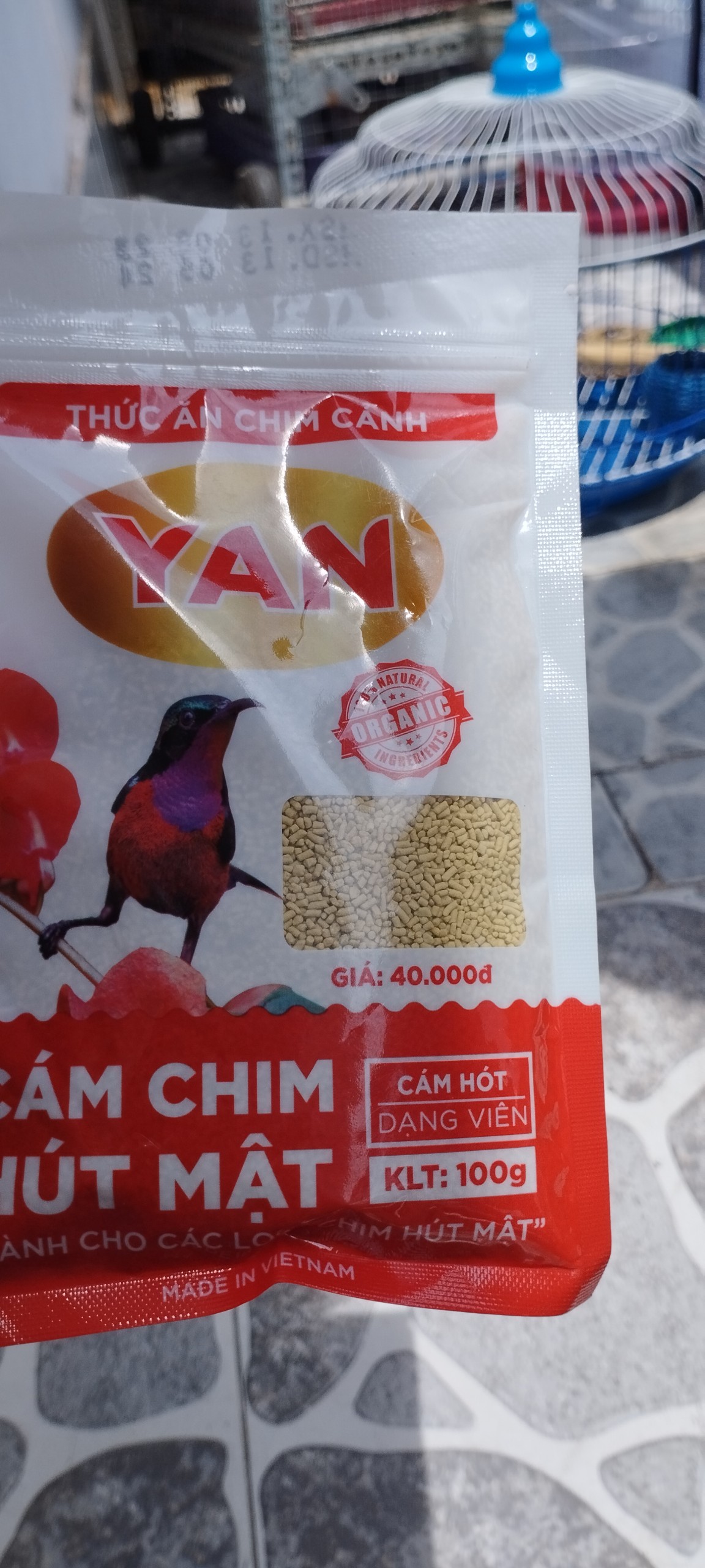 cám chim hút mật, ốc mít Yan dưỡng, hót 100g