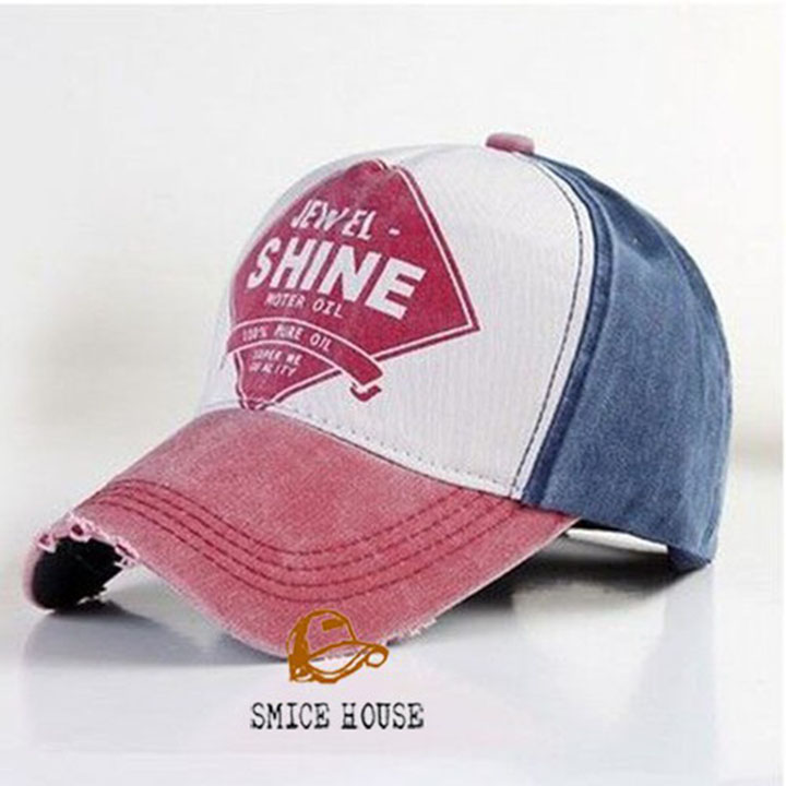 [FREESHIP- ĐÓNG HỘP] NÓN KẾT SHINE JEANS RÁCH MŨ LƯỠI TRAI DENIM NAM NỮ- SMICE HOUSE- CÓ THỂ ĐIỀU CHỈNH SIZE