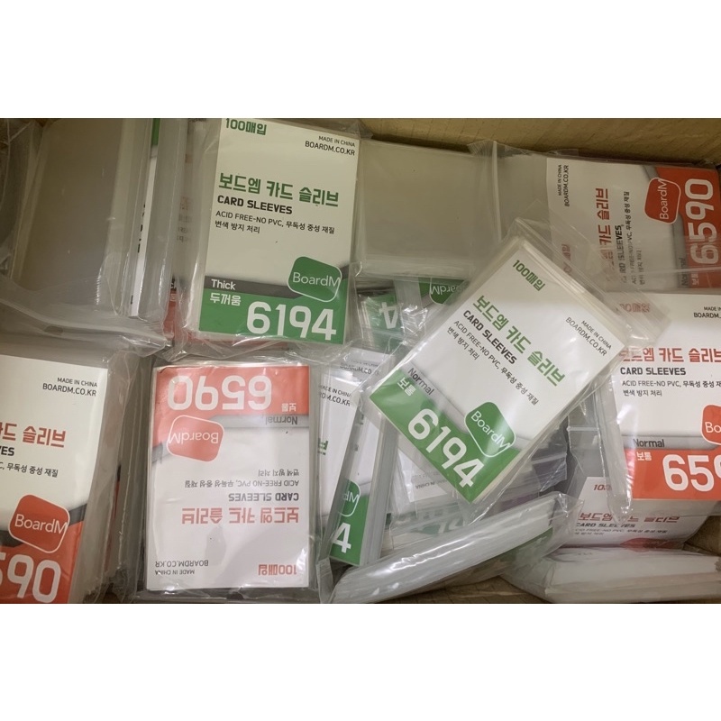 {Korea - Có sẵn/ Order} BoardM   Tổng hợp sleeve các cỡ/ Set 20