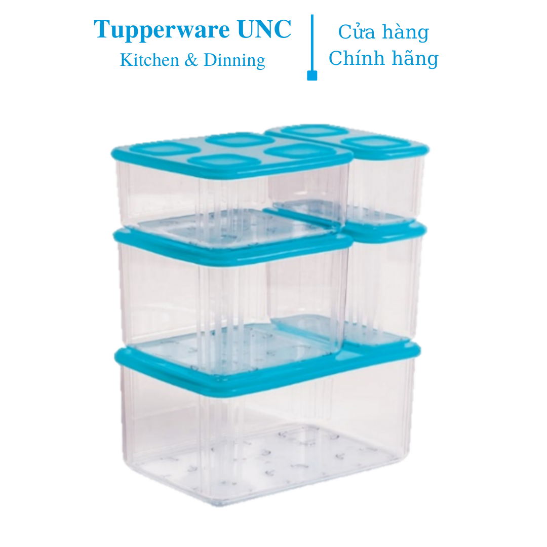 Bộ hộp trữ mát Tupperware Fresh Clear Set 5