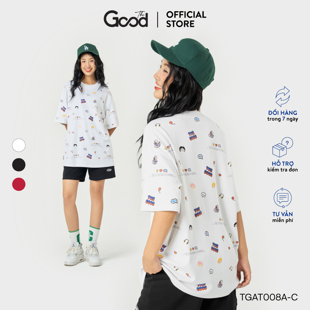 Áo Thun Unisex THE GOOD - Doodle Characters Tee