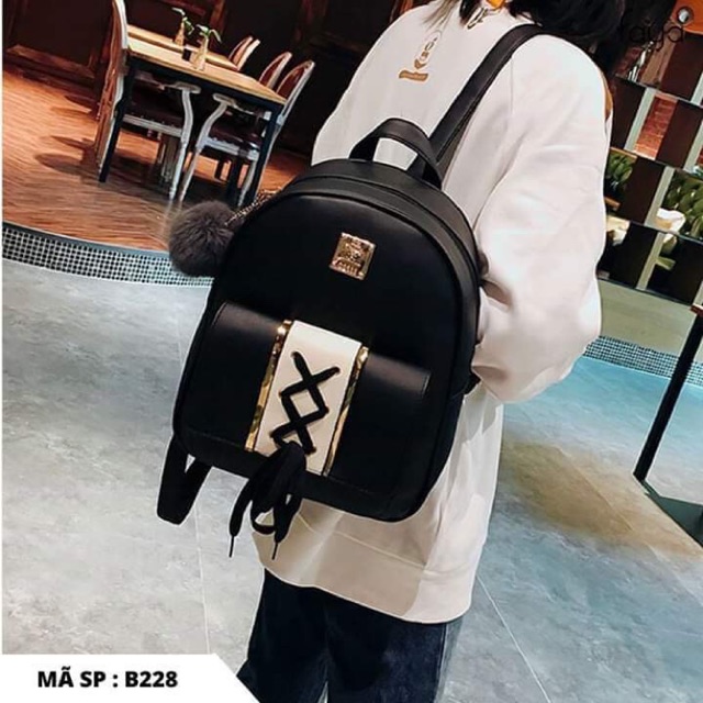 Balo Mini Da Thời Trang Đan Nơ Túi Cực Cute