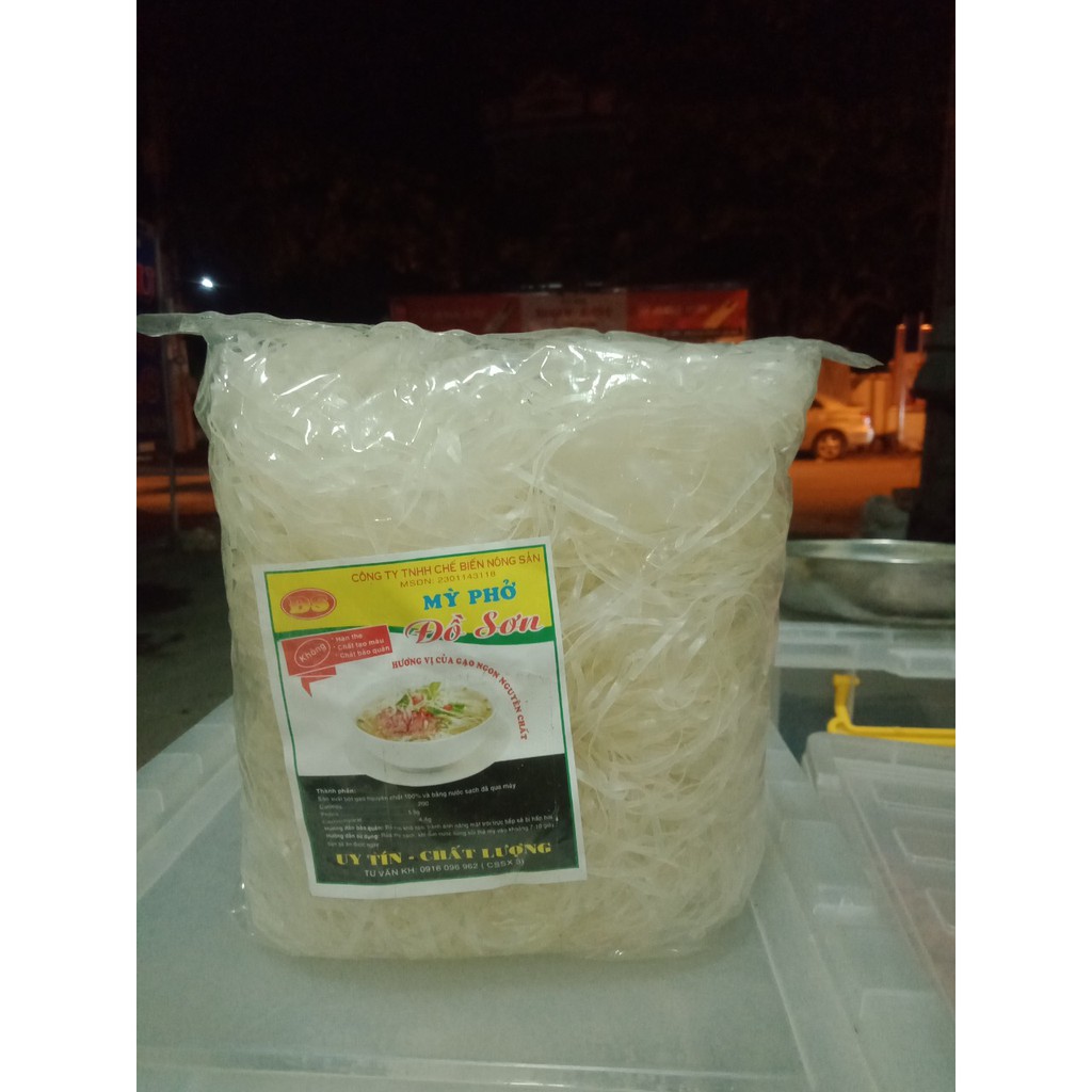 Mì phở Đồ Sơn mềm ngon (300gr) Đại lý gạo Bà Tám