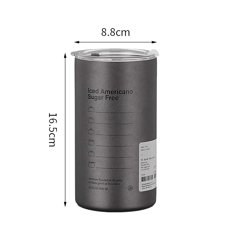 [HB Gift] Ly Giữ Nhiệt Có Nắp Đậy 600ml