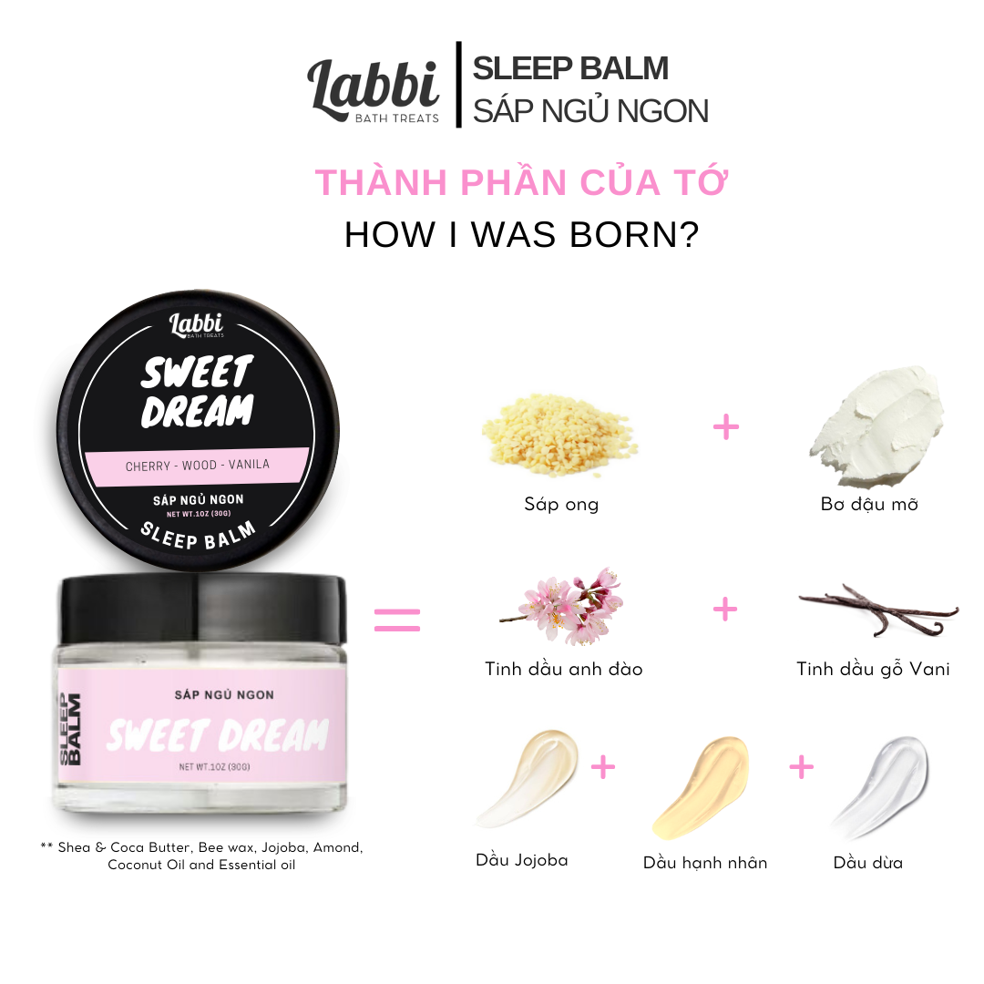 Sáp ngủ ngon SWEET DREAM [Labbi] Sleep Balm