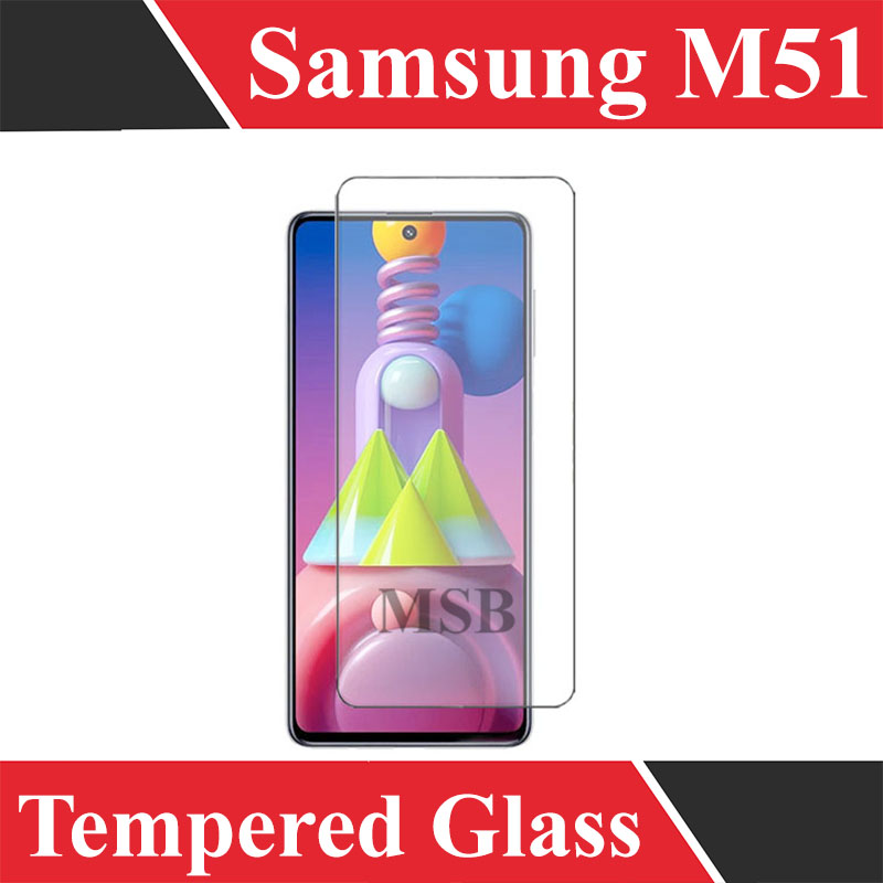 Kính cường lực Samsung M51 (Chuẩn 9H Trong Suốt, Không Full)