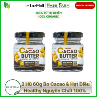[COMBO] 2 Bơ Cacao Hạt Điều Healthy Nguyên Chất 100% Loại 60g thumbnail