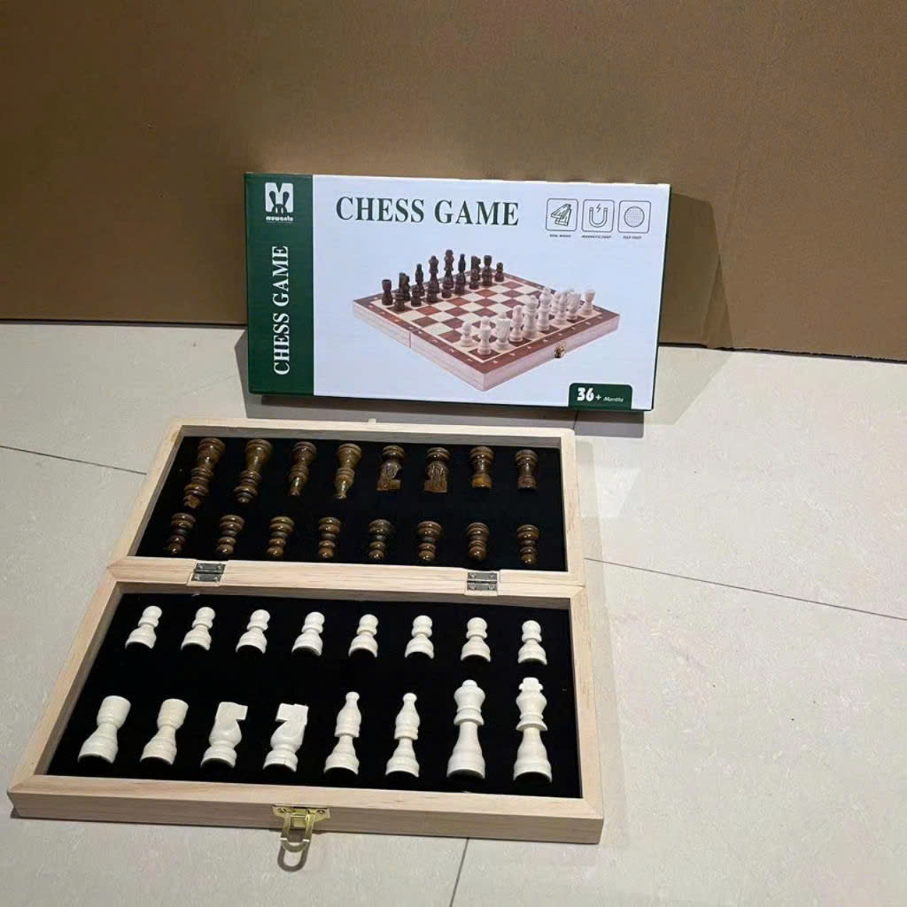 Cờ vua gỗ nam châm cao cấp