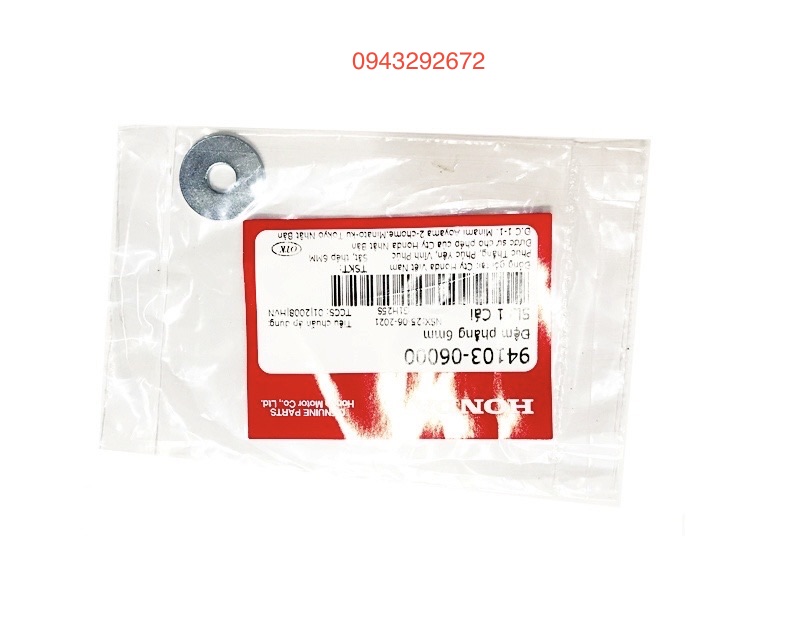 Đệm Phẳng Honda 6mm Dream, Wave... ( 9410306000 )