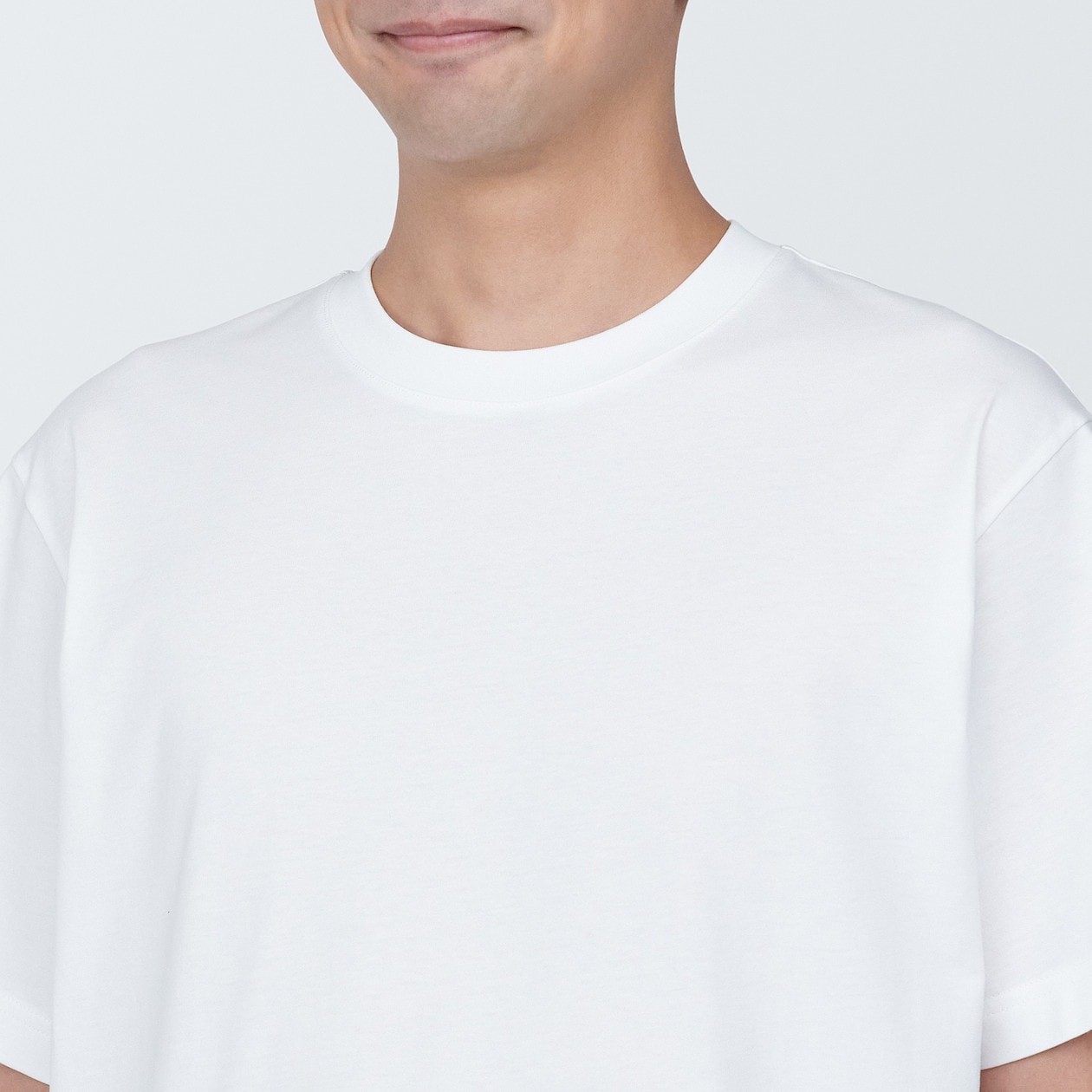 Áo Thun Cổ Tròn Vải Jersey MUJI