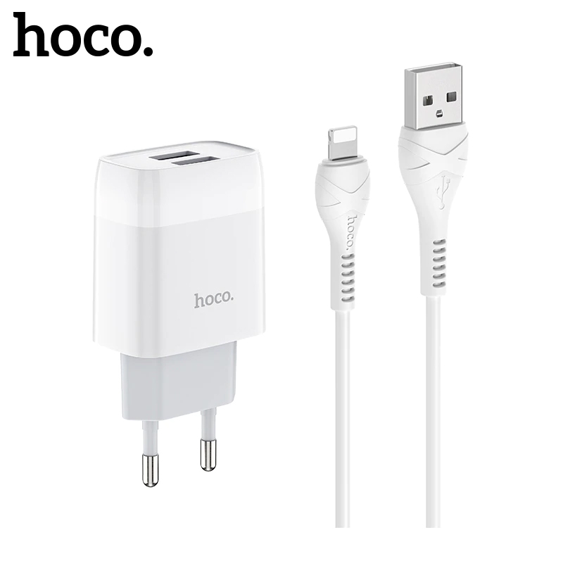 Bộ sạc hoco c73a 2 cổng sạc nhanh 2.4a