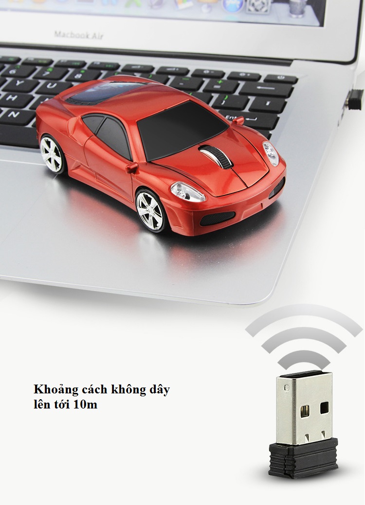 Chuột máy tính không dây mô hình ô tô (Ferrari) V3