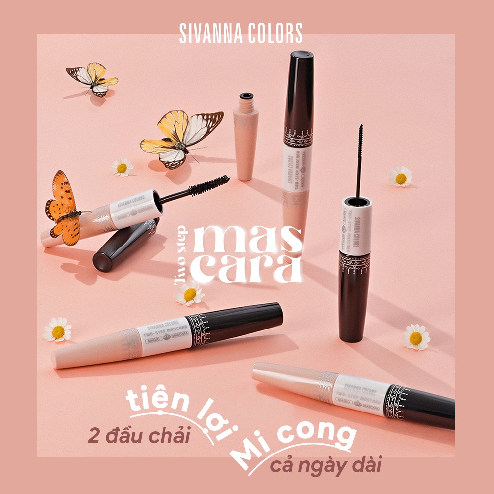 Chuốt mi Sivanna colors two-step mascara