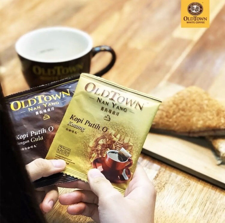 Cà phê trắng Oldtown NanYang - Đen Có Đường