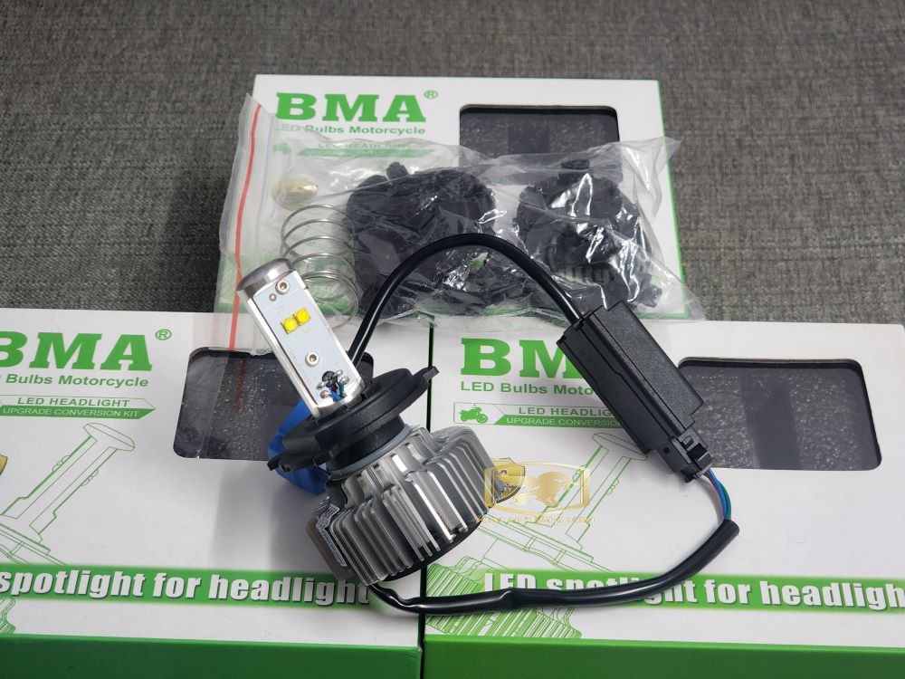 Đèn Pha LED CREE 4 tim - 20W T16 dành cho xe máy,moto,oto (cos vàng - pha trắng)