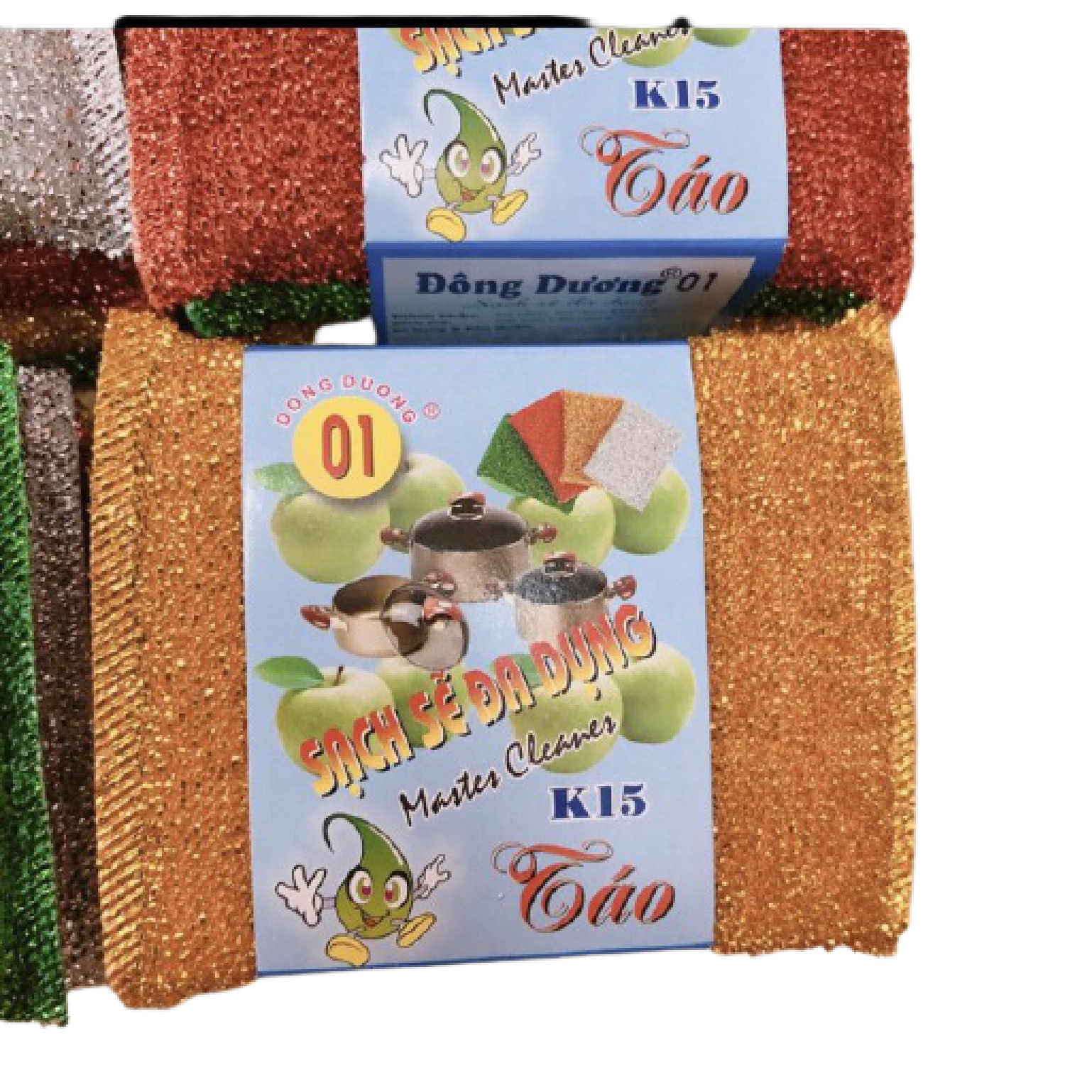【COMBO 4 MIẾNG】Cước Rửa Chén Kim Tuyến Nhiều Màu Giá Rẻ