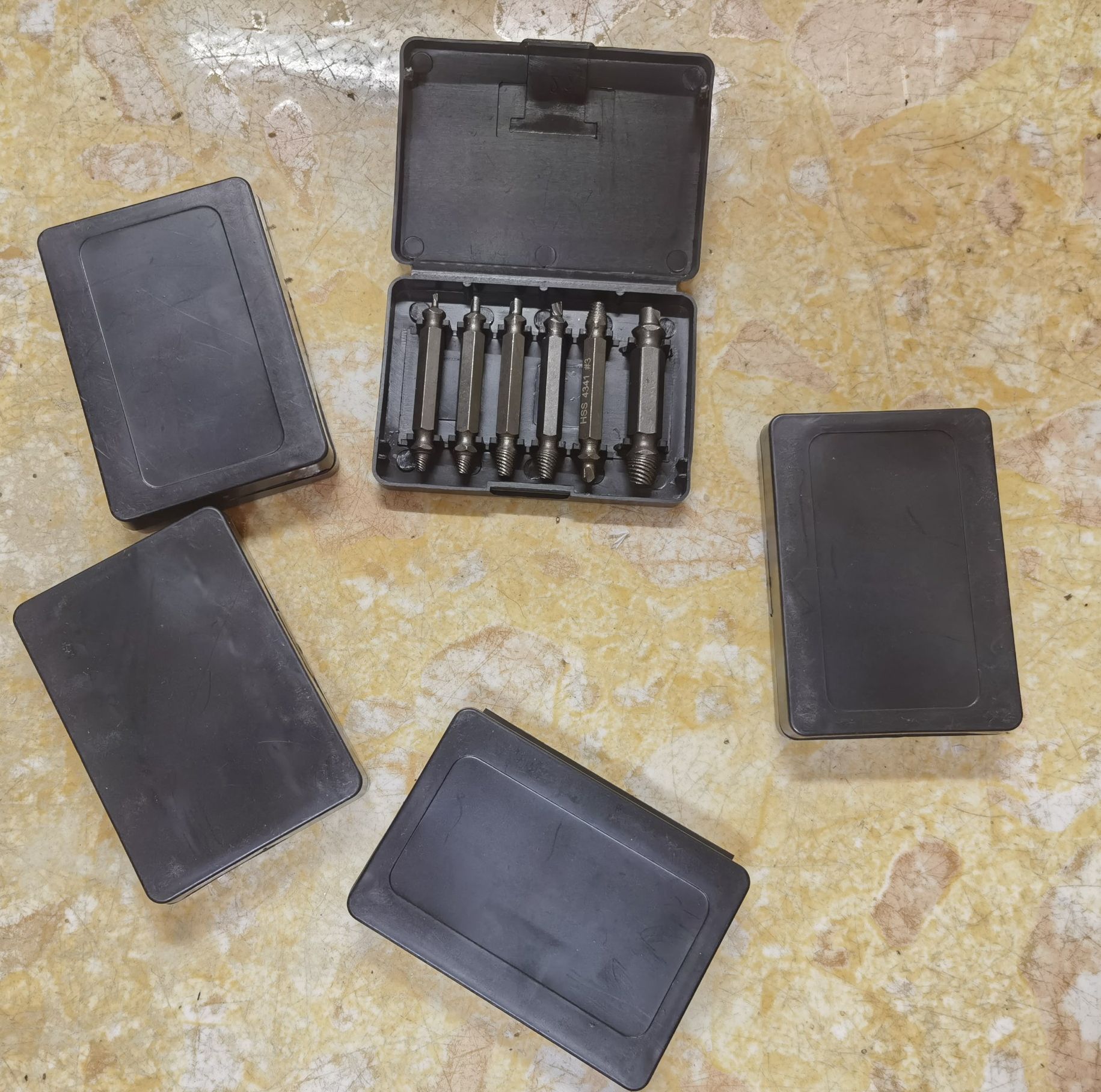 bộ 6 cây vặn ốc gãy (màu xám )