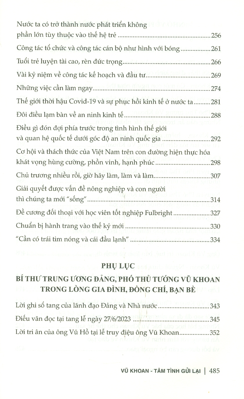 Vũ Khoan - Tâm Tình Gửi Lại