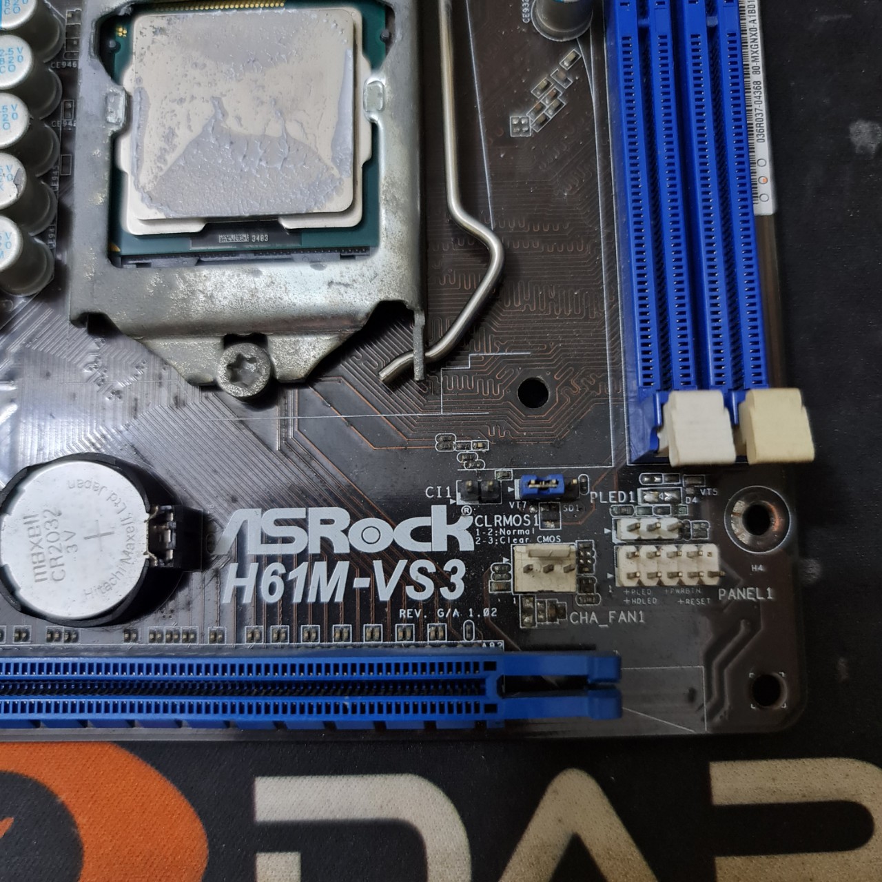 Mainboard Asrock H61M - VS3 - Full zin kèm chặn